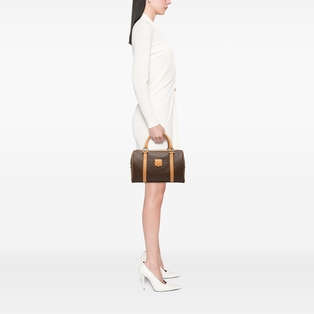 Pre-Loved Celine Macadam Coated Canvas Boston Bag - Picture 6 of 6